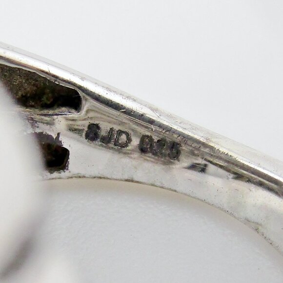 Large Diamond Ring 1.00 ctw. Sterling Silver Sz 6 Genuine Natural Real - Picture 8 of 8